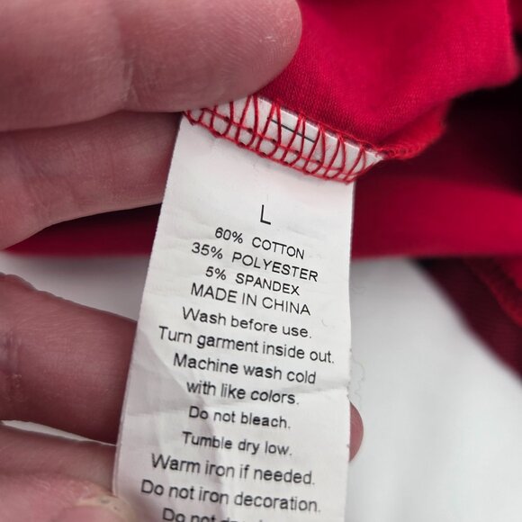 🎅🏻 Cozy Tebbiss Buffalo Plaid Santa Long-Sleeve Tunic Top - Picture 5 of 5